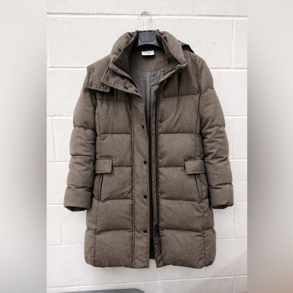 Akris Punto Wool & Down Long Puffer Coat